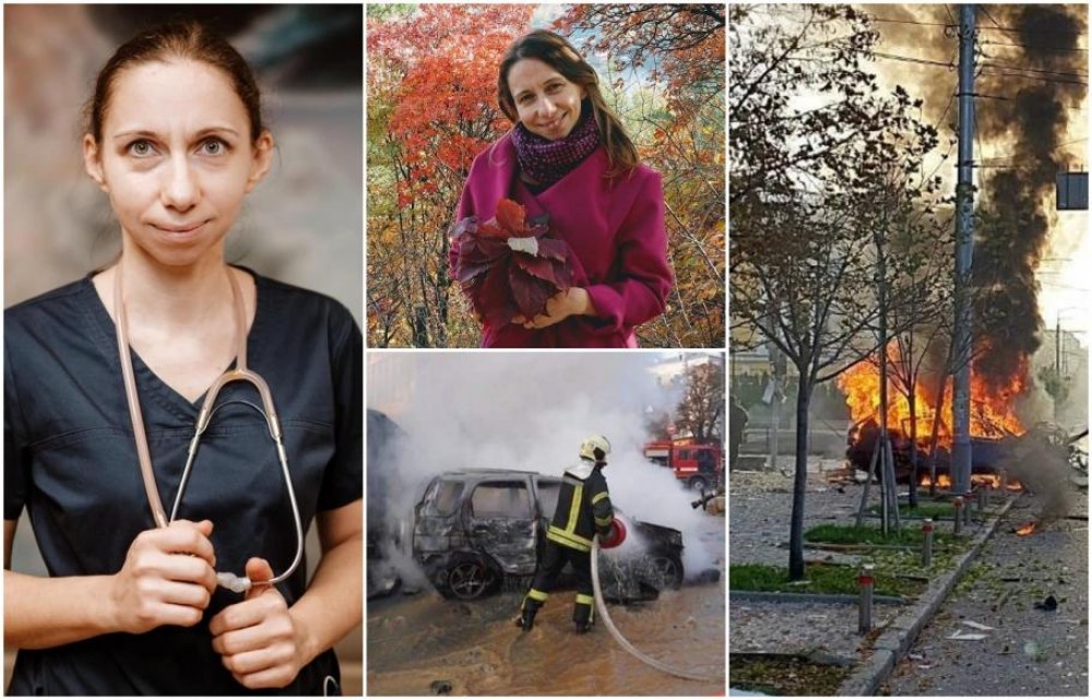 FOTO // Doctoriță ucisă în drum spre spital, după ce și-a lăsat băiețelul la grădiniță. A sfârșit în mașina bombardată de ruși